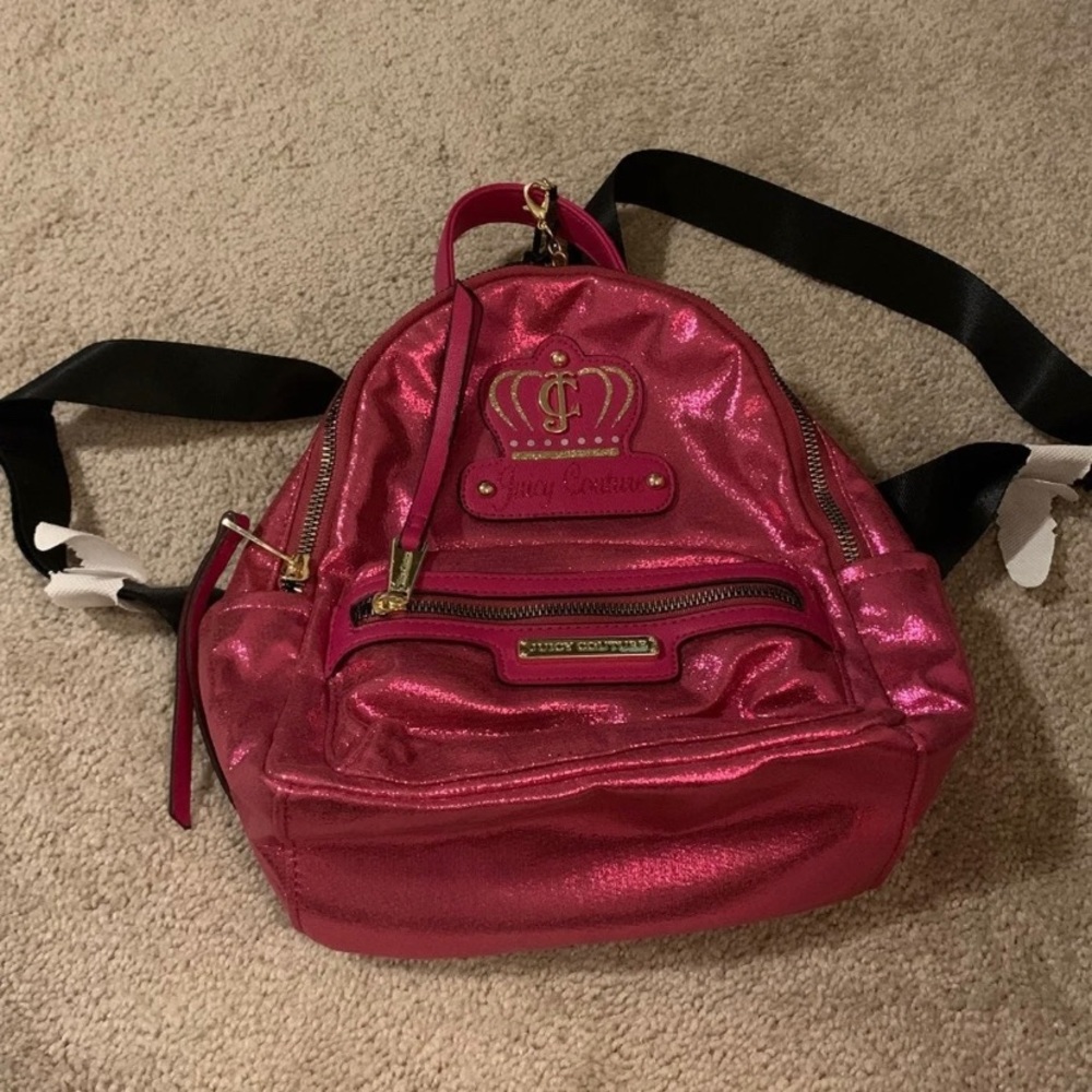 A pink backpack from Juicy Couture